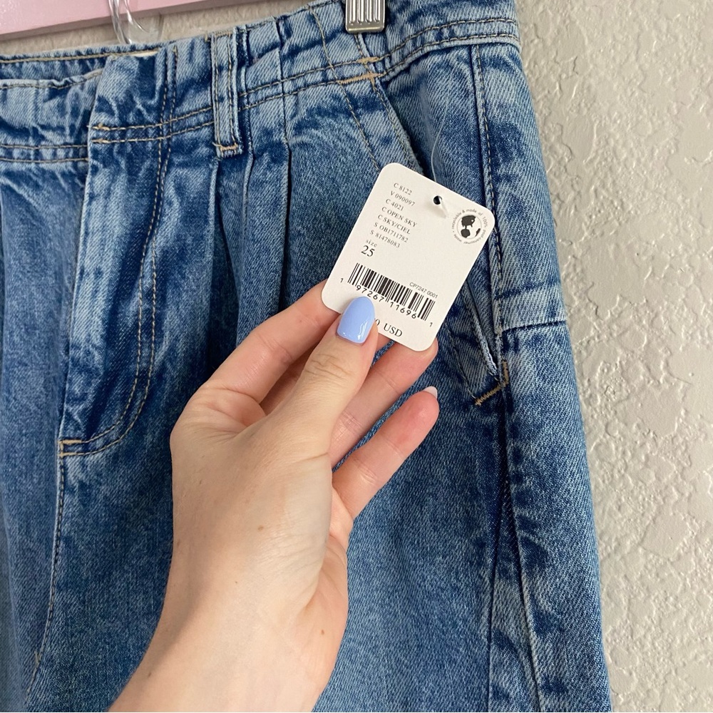 Free People We the Free Equinox Denim Trousers Jeans - Picture 5 of 8